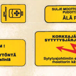 Ruiskun tarrat moottoritilaan